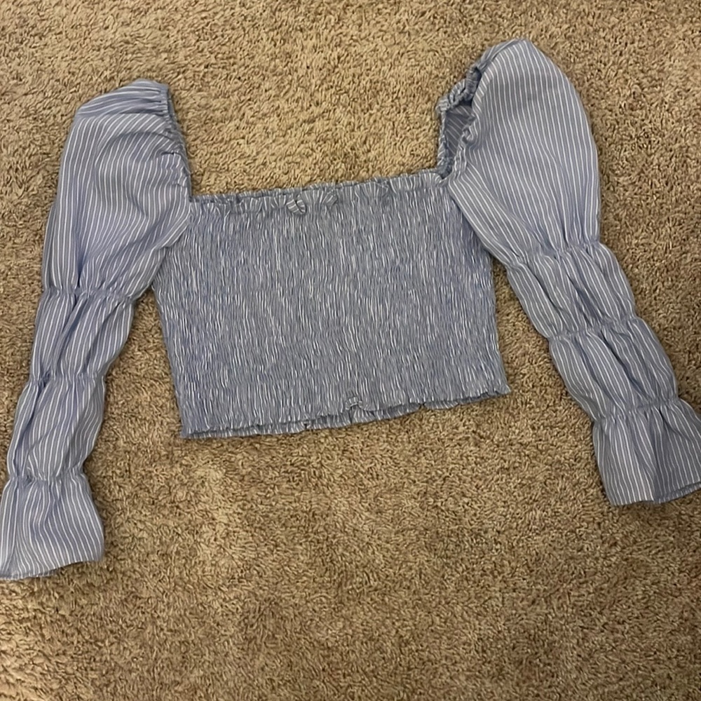 The impeccable pig boutique blue top. Great summer and early fall top